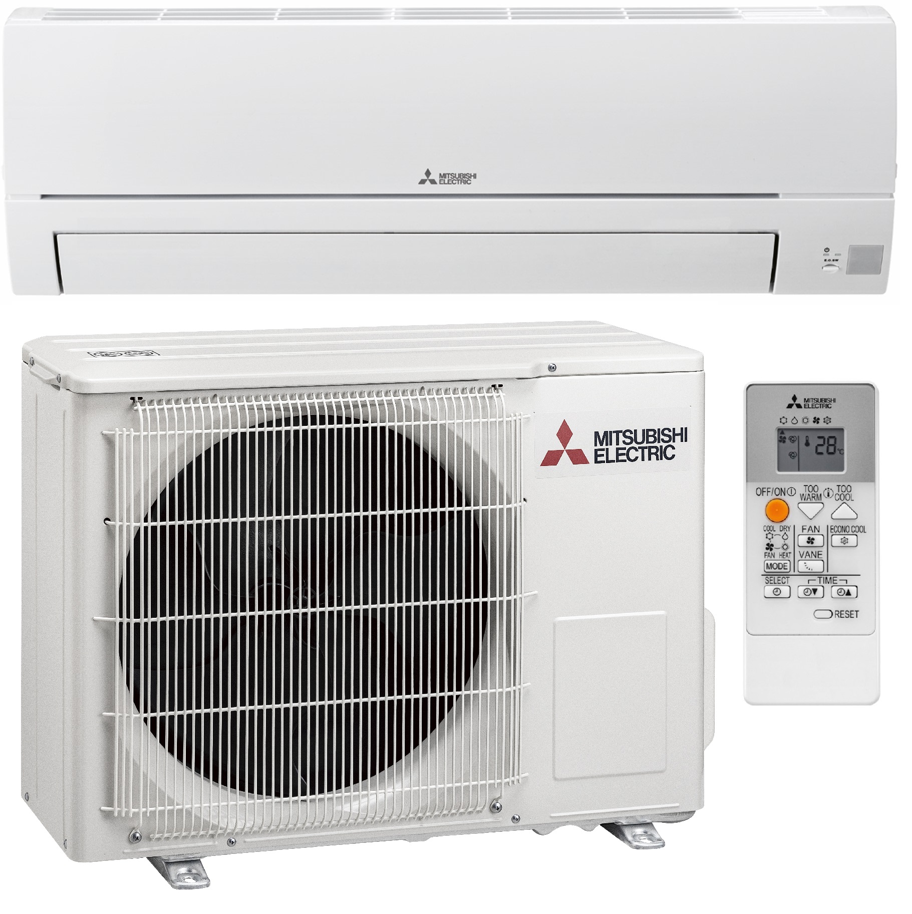 Mitsubishi Komfort 2,5 kW (kültéri + beltéri egység)